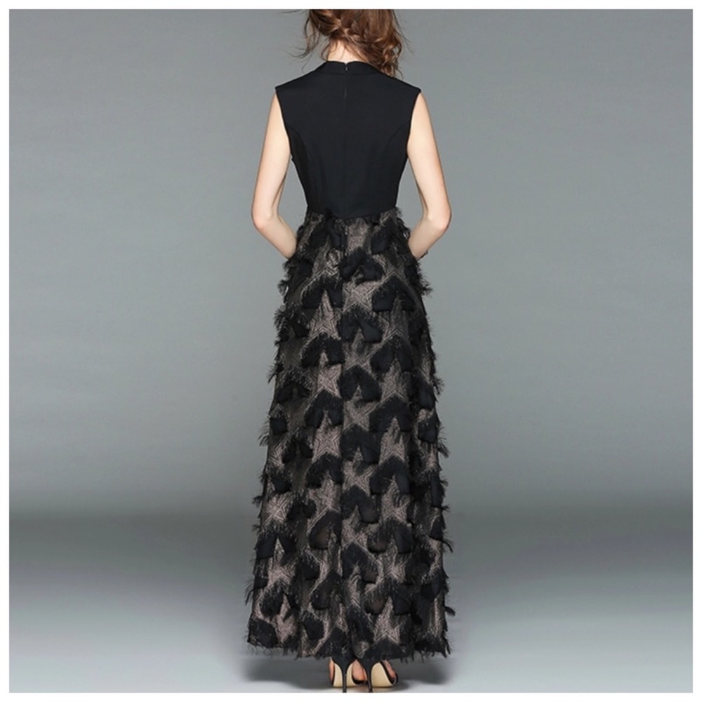 JOSHLYNNE Black Bronze Eyelash Star Heart Dress - Picture 2 of 5